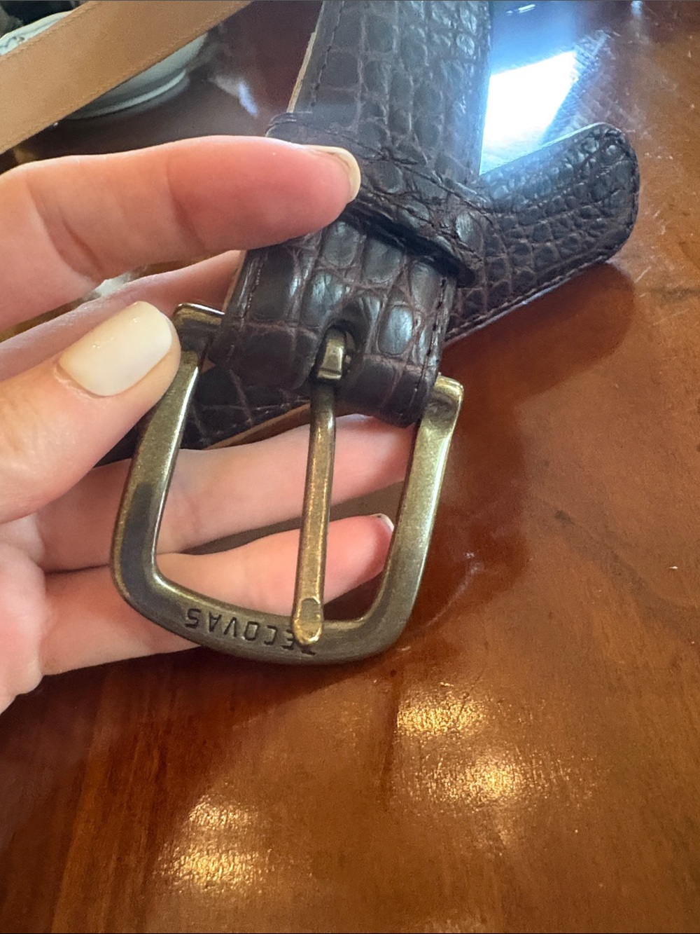 Tecovas Men's Genuine American Alligator Belt - Picture 8 of 13